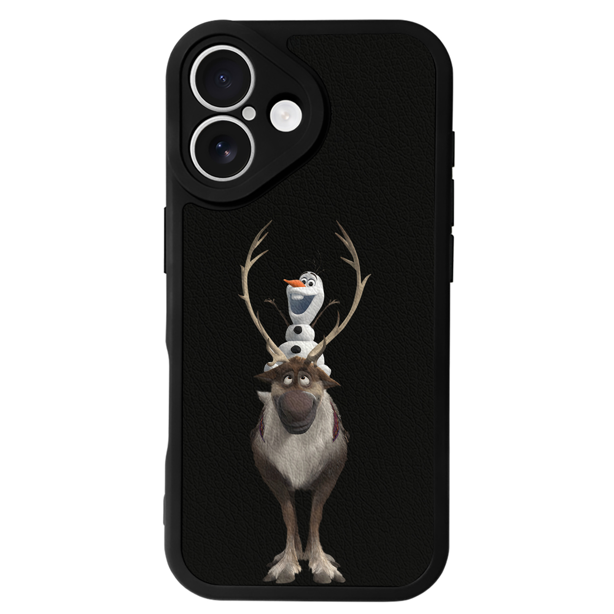（画像用） アナと雪の女王 アンナ エルサ Frozen Anna Elsa 【iPhone 16シリーズ対応】シリコンスマホケース（レザー調） 材質：シリコン